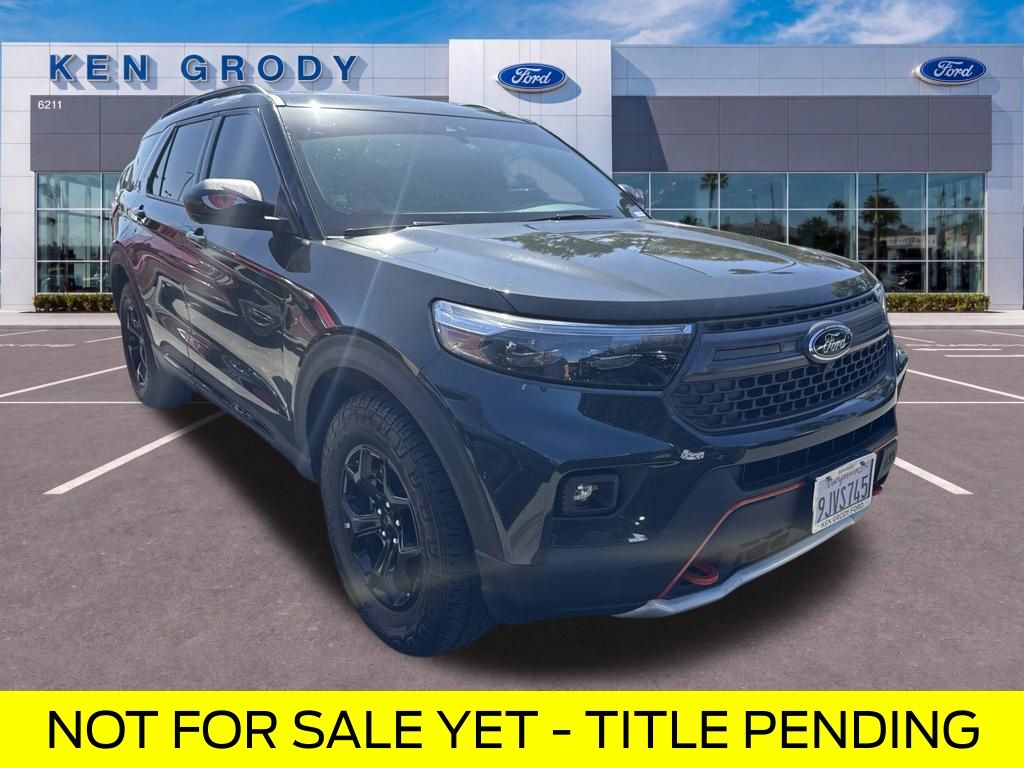 Green Metallic 2023 Ford Explorer SUV / Crossover All-Wheel Drive Automatic