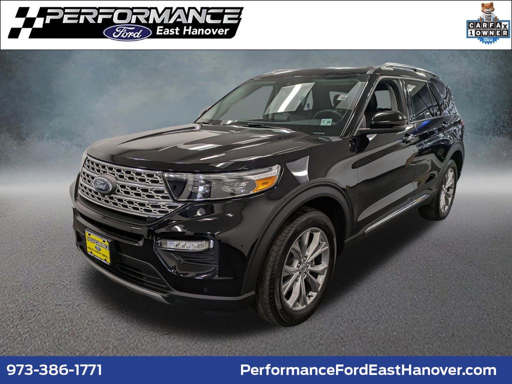 Black Metallic 2023 Ford Explorer SUV / Crossover All-Wheel Drive Automatic