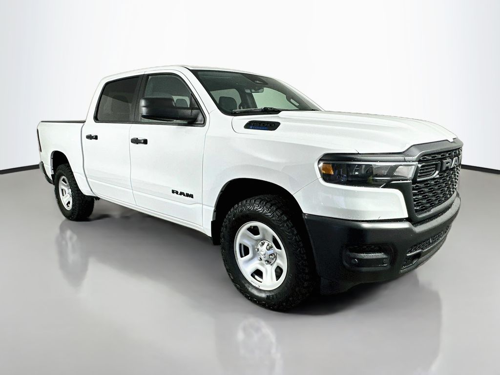 Bright White Clearcoat 2025 RAM 1500 Pickup Truck Four-Wheel Drive 8-Speed Automatic