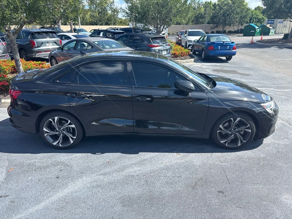 Black Metallic 2023 Audi A3 Sedan All-Wheel Drive 7-Speed Automatic