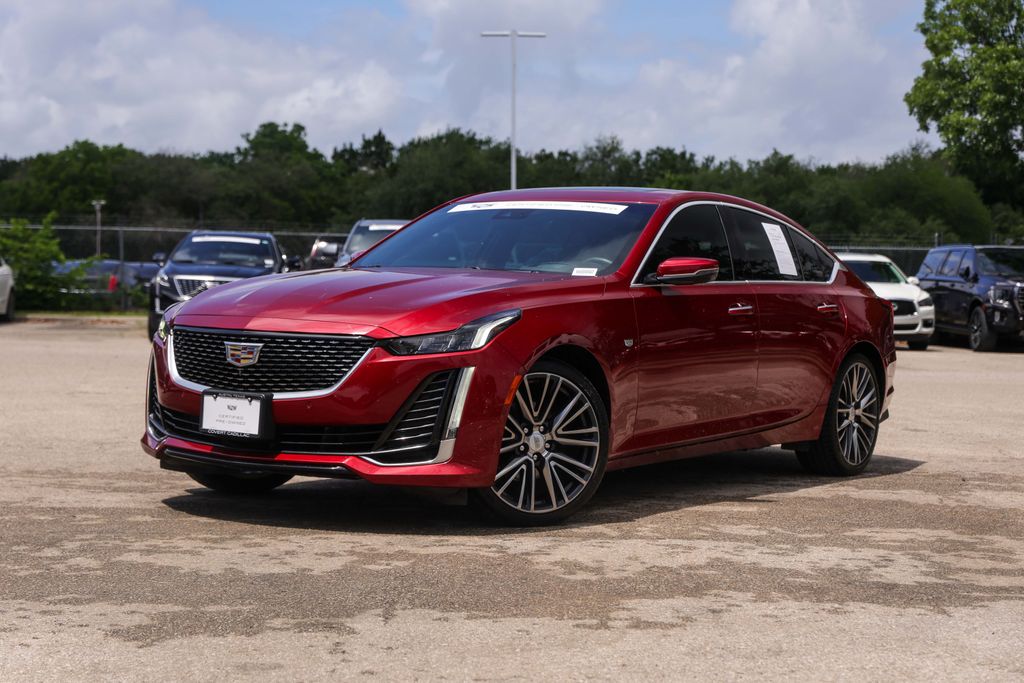 Radiant Red 2023 Cadillac CT5 Premium Luxury RWD Sedan Rear-Wheel Drive Automatic
