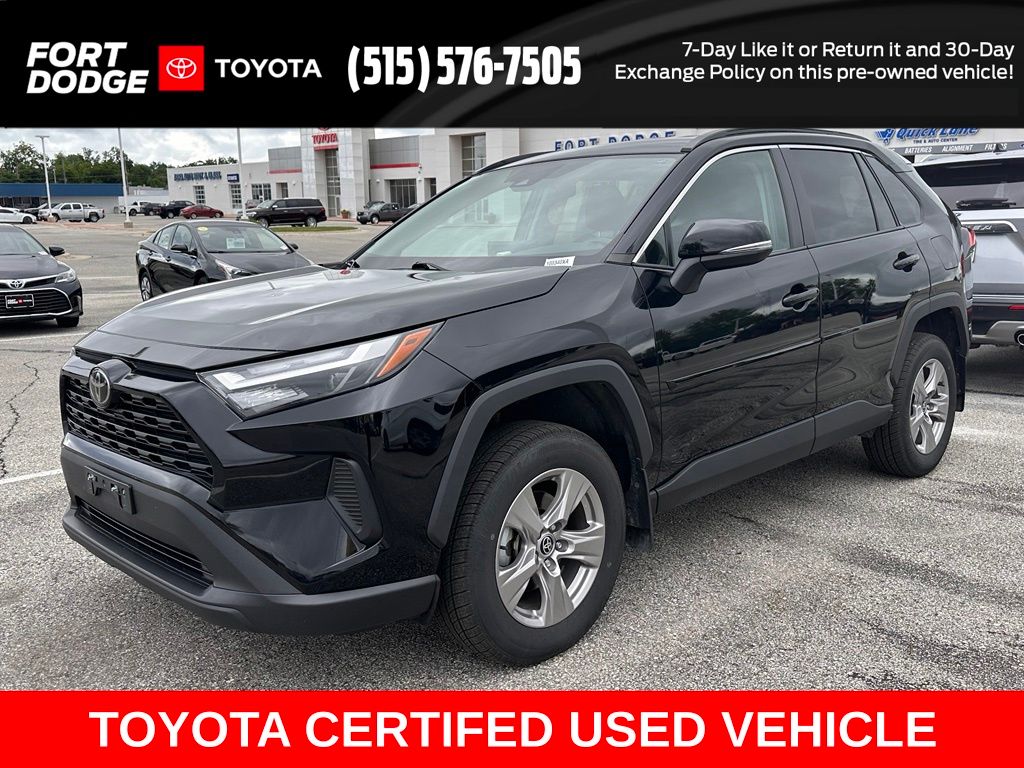 Midnight Black Metallic 2022 Toyota RAV4 XLE AWD SUV / Crossover All-Wheel Drive 8-Speed Automatic