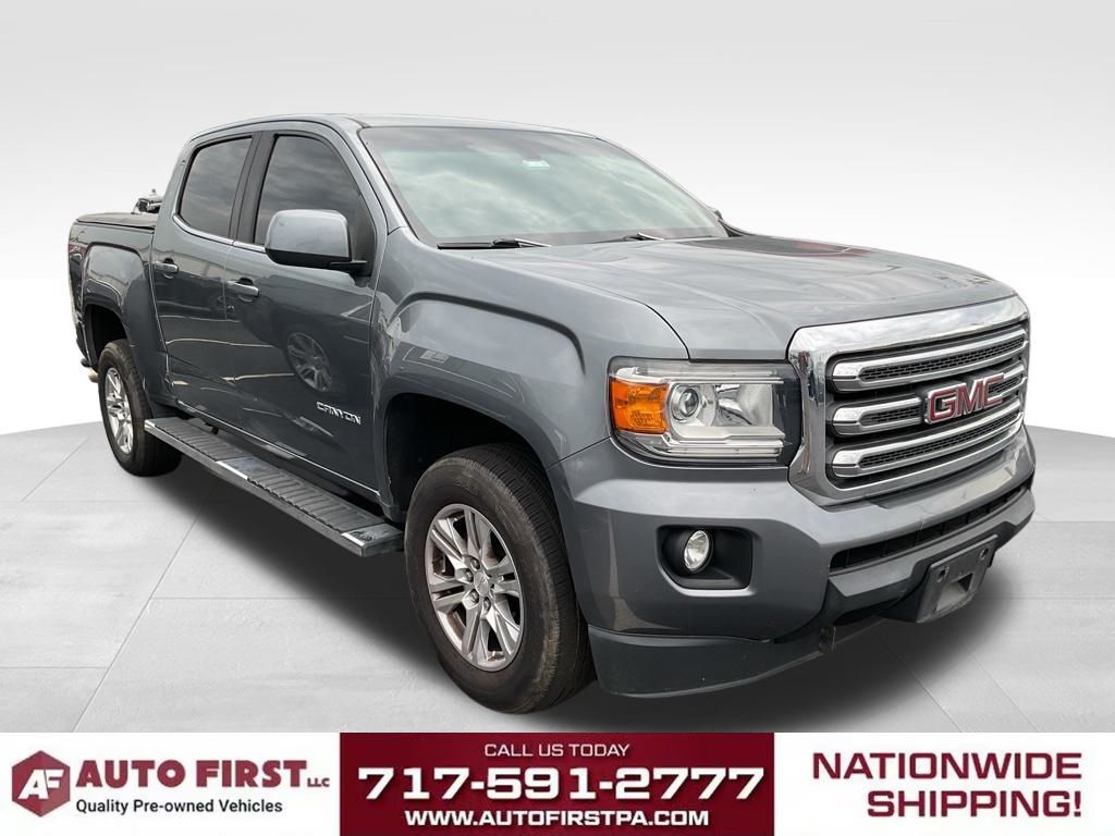 Gray (Satin Steel Metallic) 2019 GMC Canyon Pickup Truck Four-Wheel Drive 8-Speed Automatic