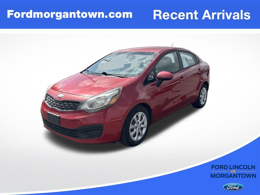 Signal Red 2013 Kia Rio Sedan Front-Wheel Drive 6-Speed Automatic