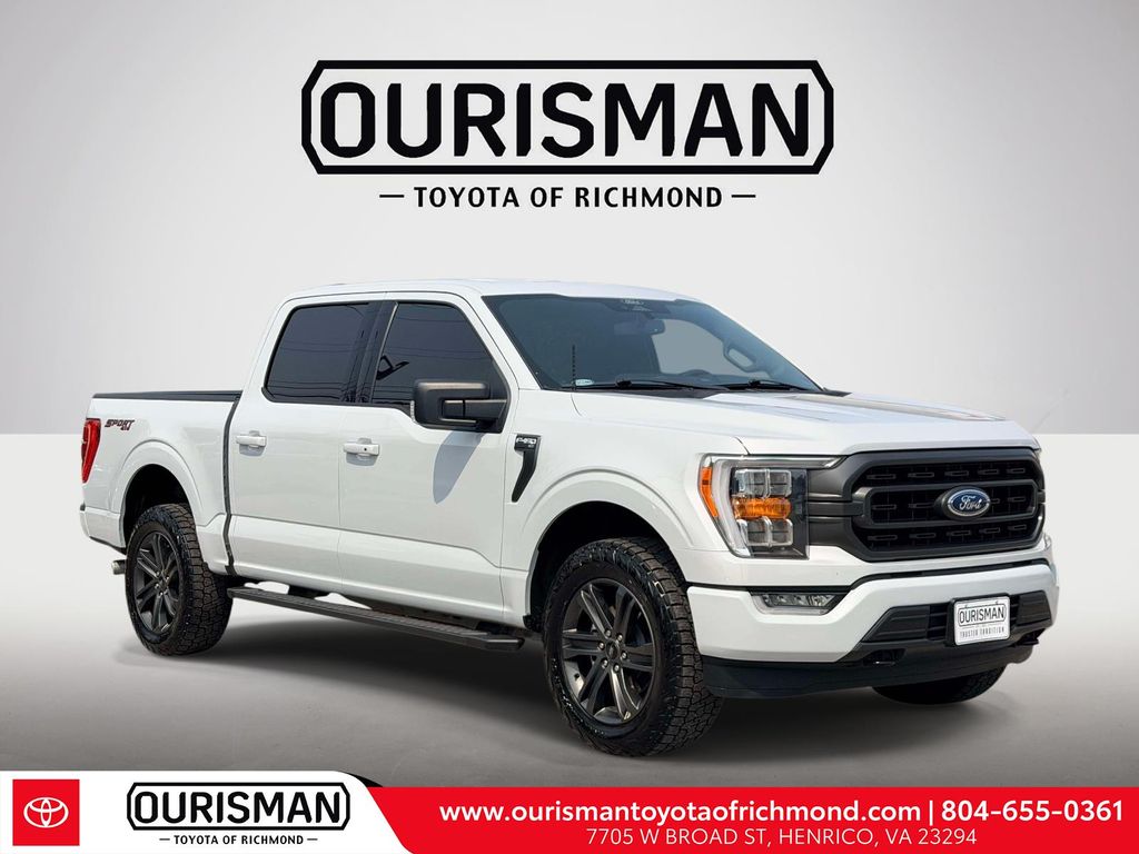 White Metallic 2022 Ford F-150 Pickup Truck Four-Wheel Drive Automatic