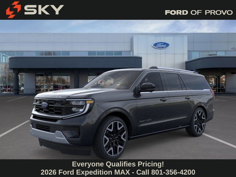 Dark Matter Gray Metallic 2026 Ford Expedition MAX Platinum 4WD SUV / Crossover Four-Wheel Drive Automatic