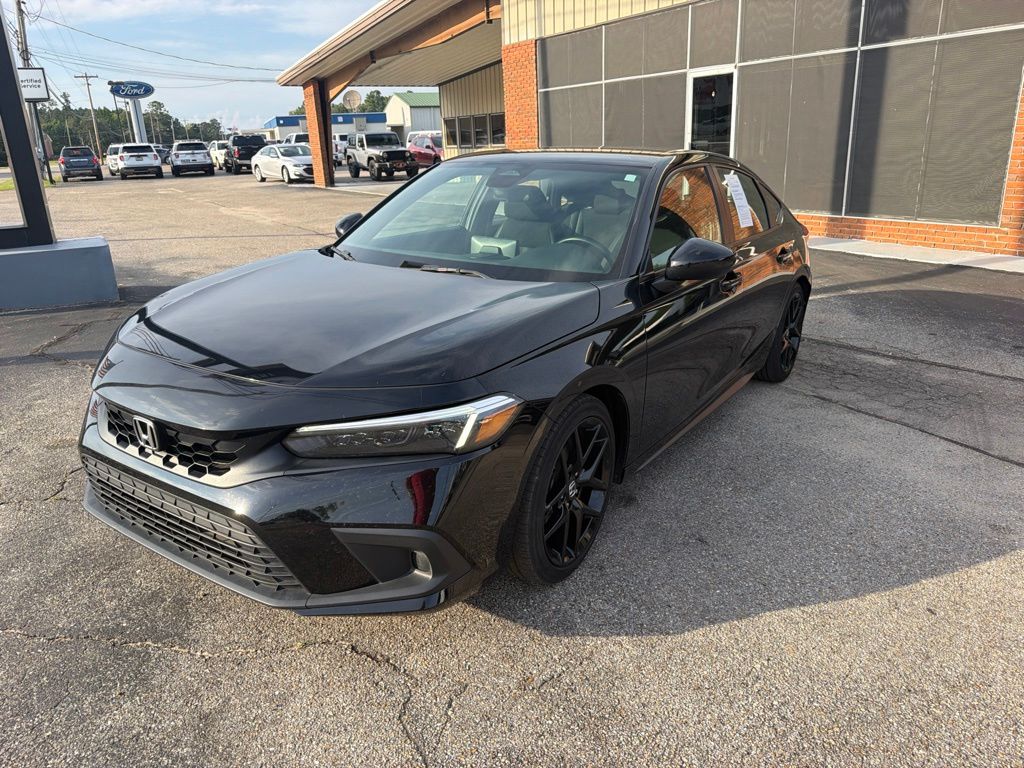 Crystal Black Pearl 2024 Honda Civic Hatchback Hatchback Front-Wheel Drive Continuously Variable Transmission