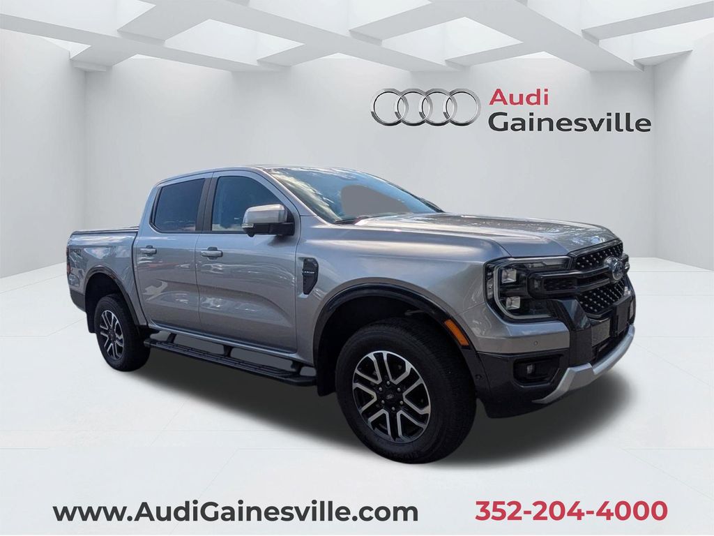 Iconic Silver Metallic 2024 Ford Ranger Pickup Truck Four-Wheel Drive Automatic