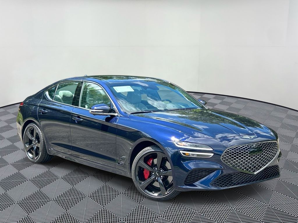 Capri Blue 2026 Genesis G70 Sedan All-Wheel Drive 8-Speed Automatic