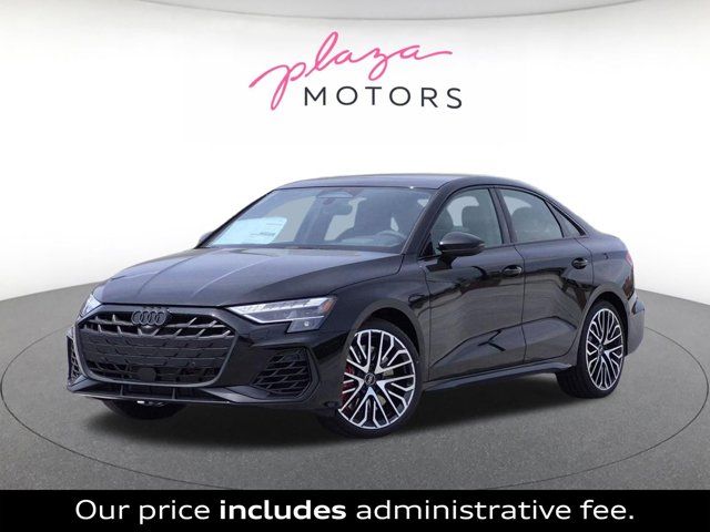 Mythos Black Metallic 2026 Audi S3 2.0T quattro Premium Sedan All-Wheel Drive 7-Speed Automatic