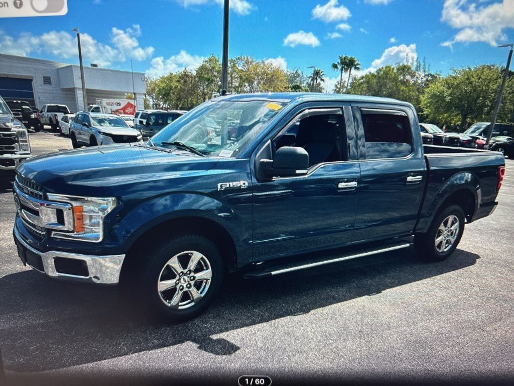 Blue Jeans Metallic 2019 Ford F-150 XLT SuperCrew RWD Pickup Truck 4X2 Automatic