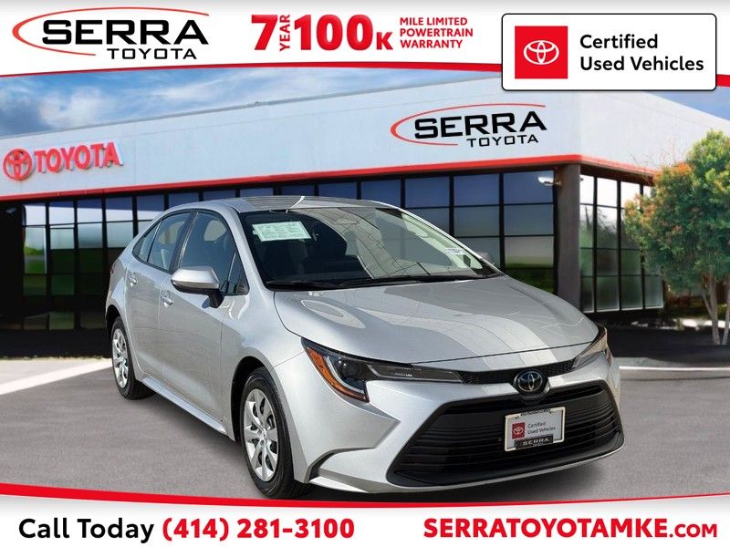 Classic Silver Metallic 2023 Toyota Corolla LE FWD Sedan Front-Wheel Drive Continuously Variable Transmission