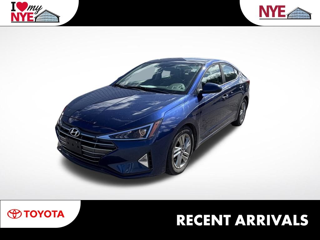 Blue 2020 Hyundai Elantra Sedan Front-Wheel Drive Continuously Variable Transmission