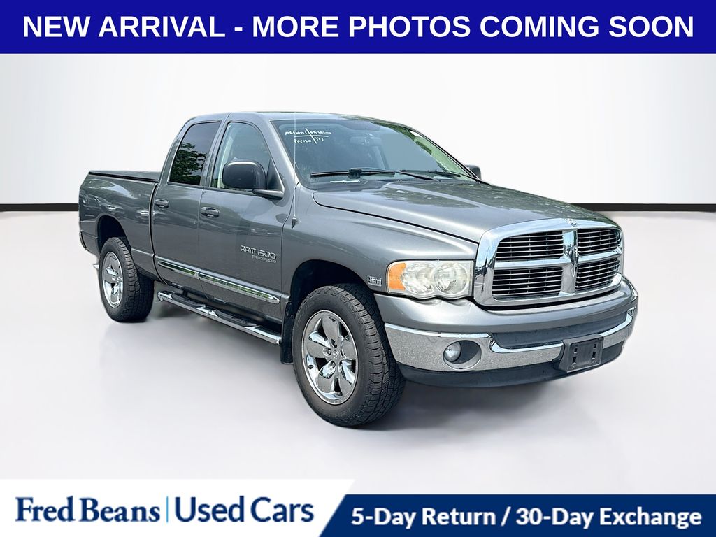 Mineral Gray Metallic 2005 Dodge RAM 1500 SLT Quad Cab 4WD Pickup Truck Four-Wheel Drive 5-Speed Automatic