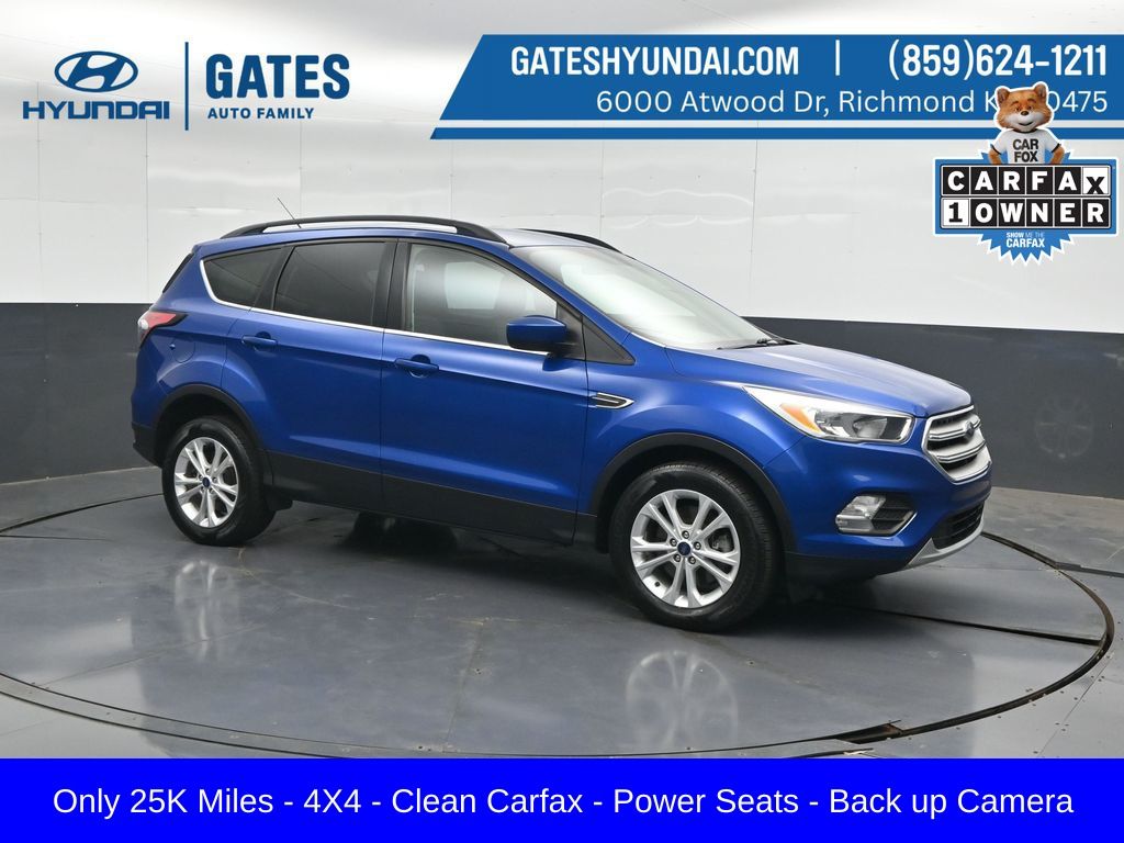 Lightning Blue Metallic 2018 Ford Escape SUV / Crossover All-Wheel Drive 6-Speed Automatic