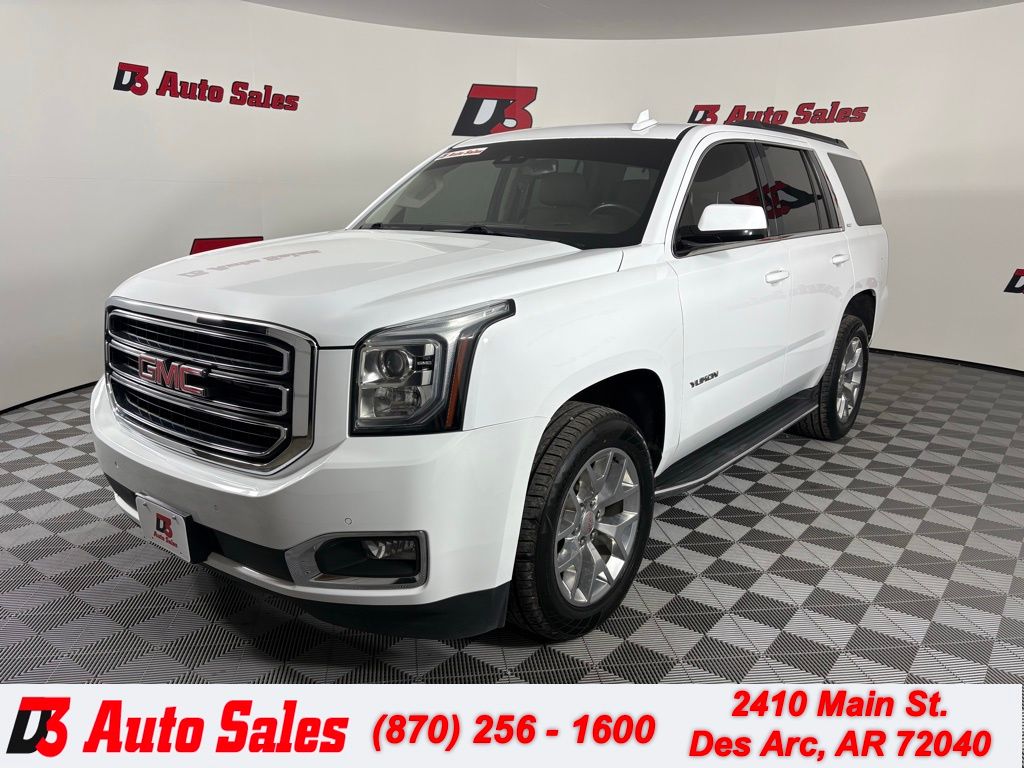 Summit White 2019 GMC Yukon SLT 4WD SUV / Crossover Four-Wheel Drive 6-Speed Automatic Overdrive