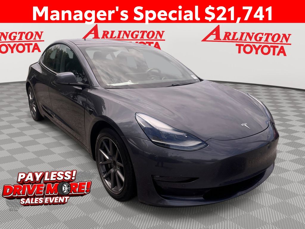 Midnight Silver Metallic 2021 Tesla Model 3 Sedan All-Wheel Drive 1-Speed Automatic