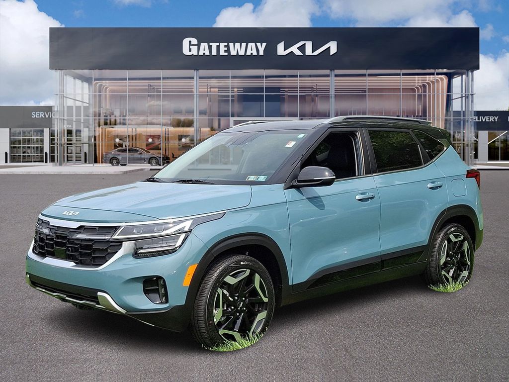 Pluton Blue/Black Roof 2024 Kia Seltos SUV / Crossover All-Wheel Drive 8-Speed Automatic