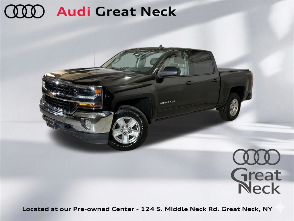 Black 2017 Chevrolet Silverado 1500 LT Crew Cab 4WD Pickup Truck Four-Wheel Drive 6-Speed Automatic Overdrive