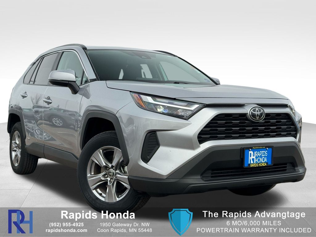 Silver Sky Metallic/Midnight Black Metallic 2025 Toyota RAV4 Hybrid XLE AWD SUV / Crossover All-Wheel Drive Continuously Variable Transmission