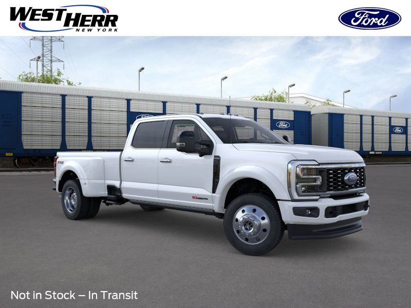 Star White Metallic Tri-Coat 2026 Ford F-450 Super Duty Platinum Crew Cab LB DRW 4WD Pickup Truck Four-Wheel Drive Automatic