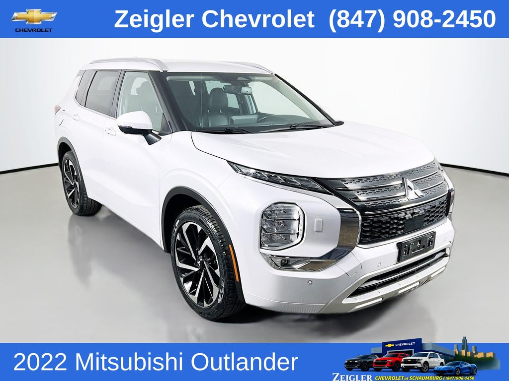 Diamond White 2022 Mitsubishi Outlander SUV / Crossover All-Wheel Drive Continuously Variable Transmission