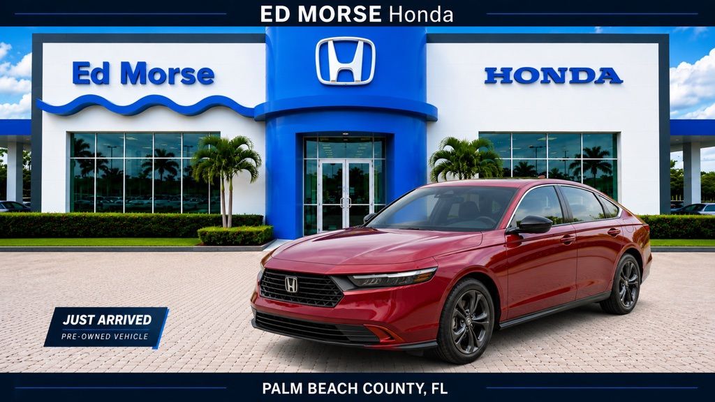 Red 2023 Honda Accord Sedan Front-Wheel Drive Continuously Variable Transmission