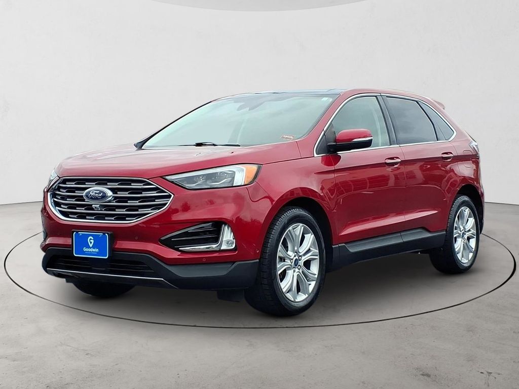 Red Metallic 2020 Ford Edge SUV / Crossover All-Wheel Drive 8-Speed Automatic
