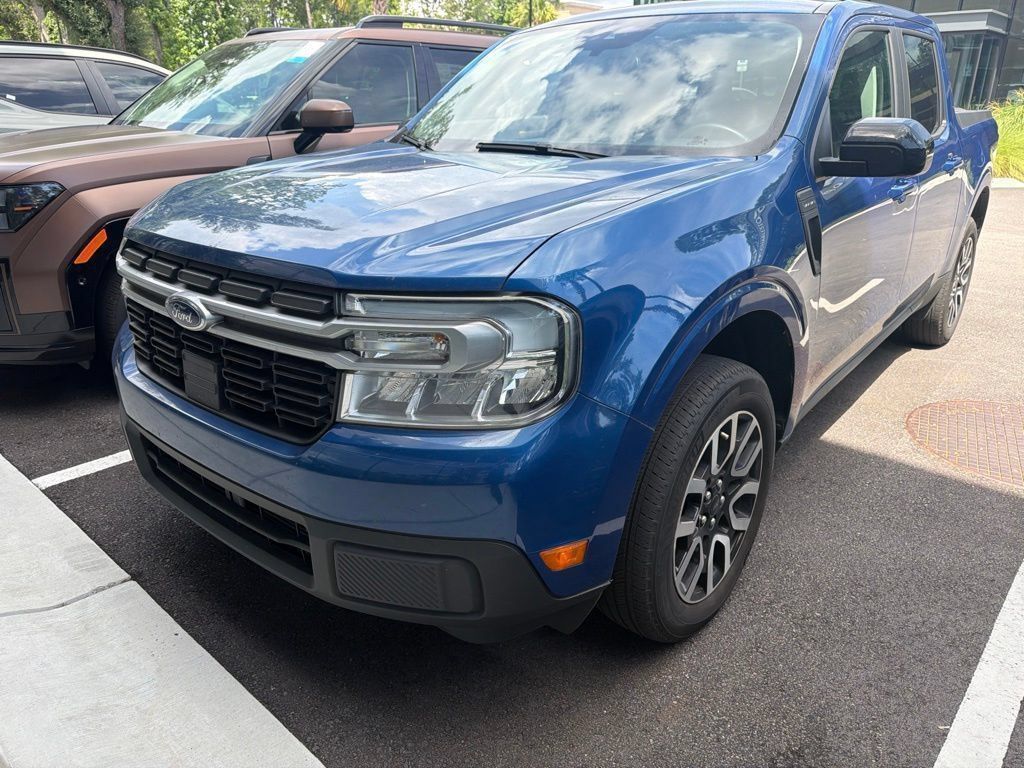 Atlas Blue Metallic 2024 Ford Maverick Pickup Truck Front-Wheel Drive Continuously Variable Transmission