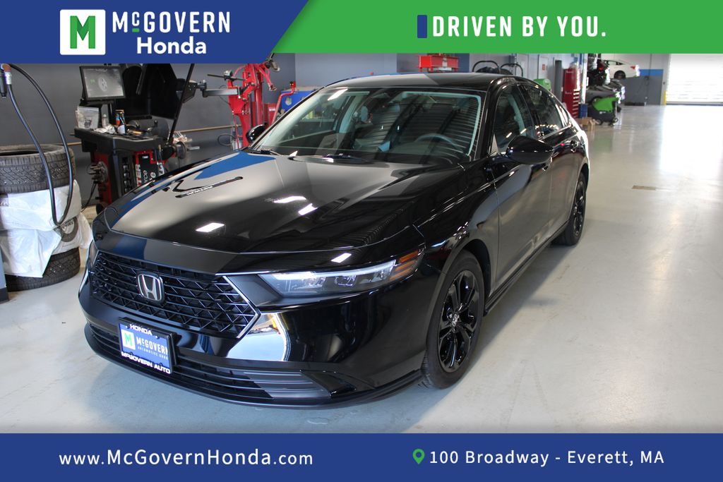 Crystal Black Pearl 2025 Honda Accord Sedan Front-Wheel Drive Continuously Variable Transmission