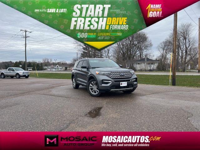 Gray 2023 Ford Explorer Limited AWD SUV / Crossover All-Wheel Drive Automatic