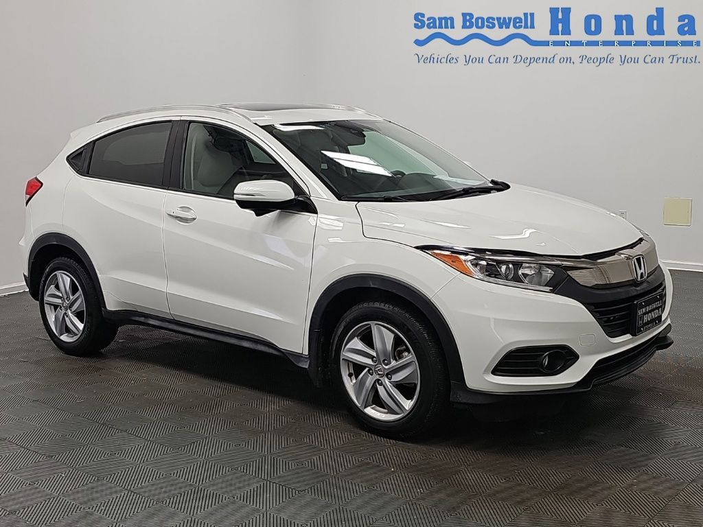 Platinum White Pearl 2019 Honda HR-V SUV / Crossover Front-Wheel Drive Continuously Variable Transmission