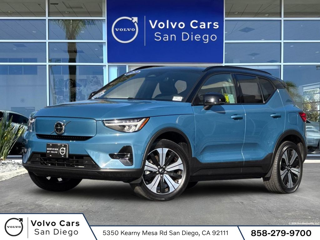 Fjord Blue Metallic 2023 Volvo XC40 Recharge SUV / Crossover All-Wheel Drive 1-Speed Automatic