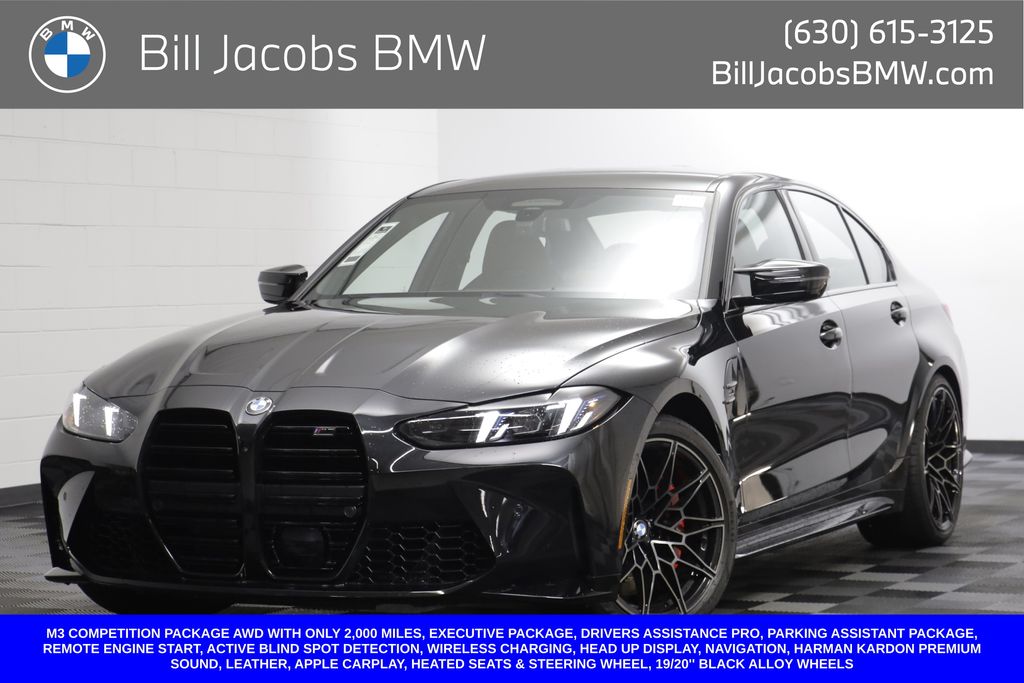 Black Sapphire Metallic 2026 BMW M3 Sedan All-Wheel Drive Automatic