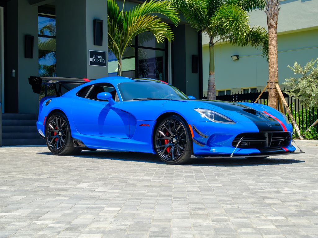 Competition Blue Pearl Coat 2017 Dodge Viper ACR RWD Coupe Rear-Wheel Drive 6-Speed Manual