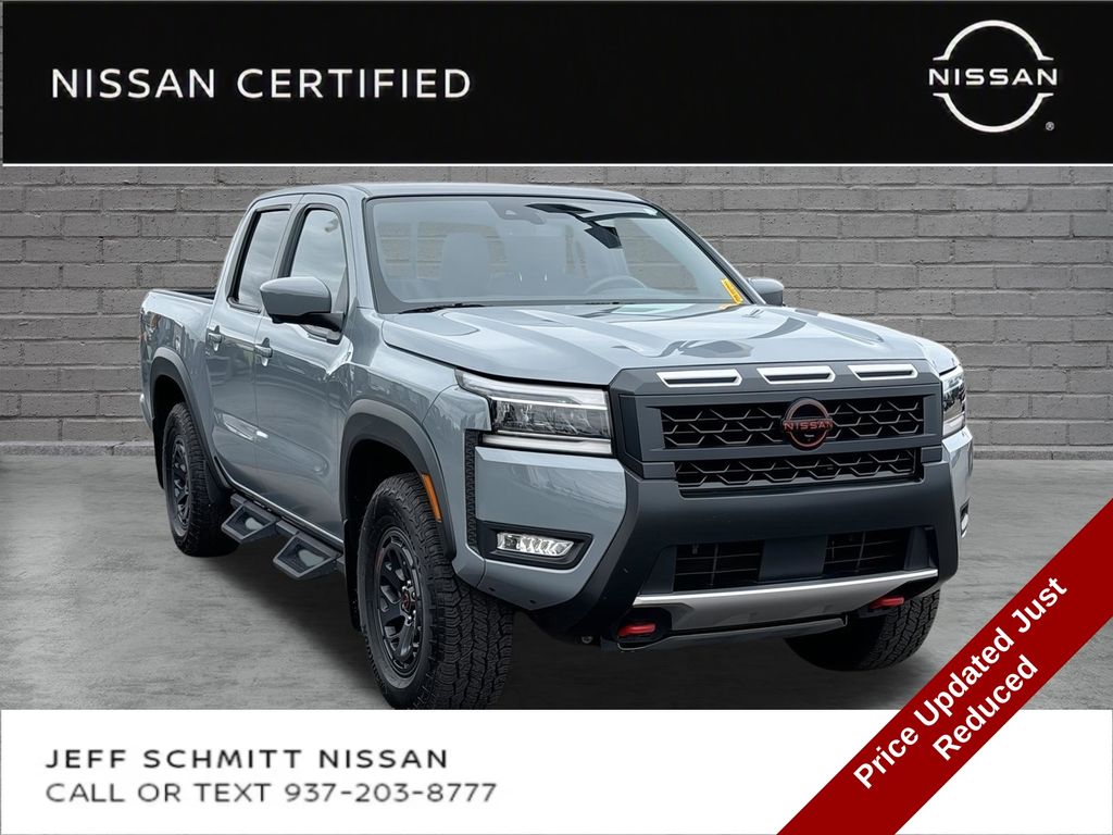 Boulder Gray Pearl 2025 Nissan Frontier Pickup Truck Four-Wheel Drive 9-Speed Automatic Overdrive