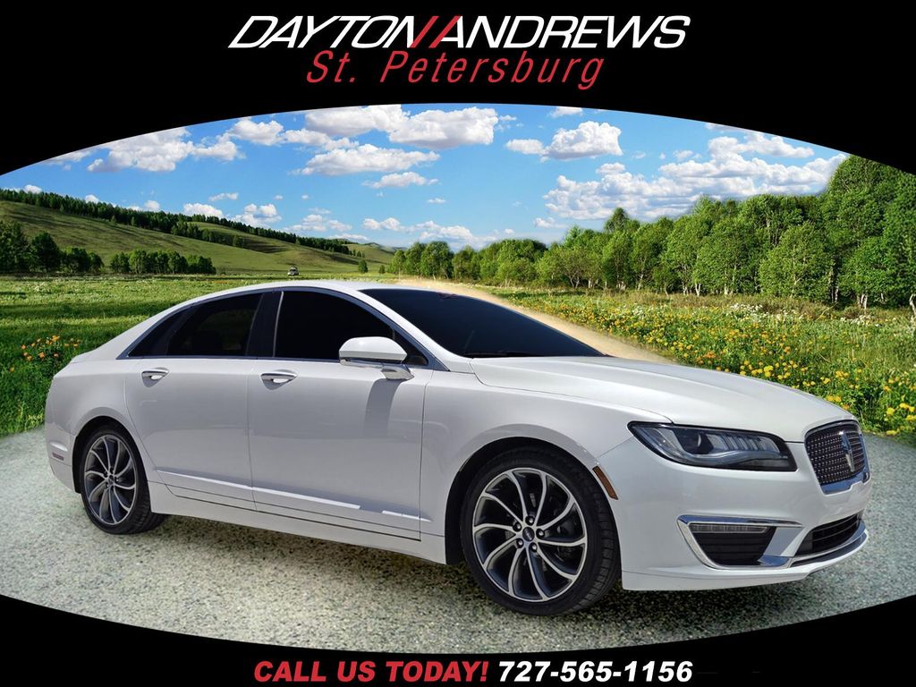 White Platinum Clearcoat Metallic 2019 Lincoln MKZ Sedan All-Wheel Drive 6-Speed Automatic