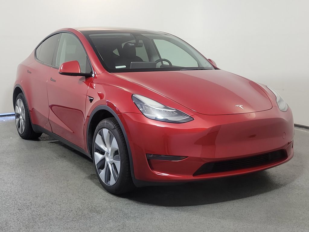 Red Multi-Coat 2023 Tesla Model Y Long Range AWD SUV / Crossover All-Wheel Drive 1-Speed Automatic