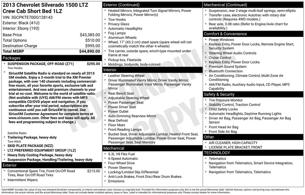 2013 Chevrolet Silverado 1500 LTZ