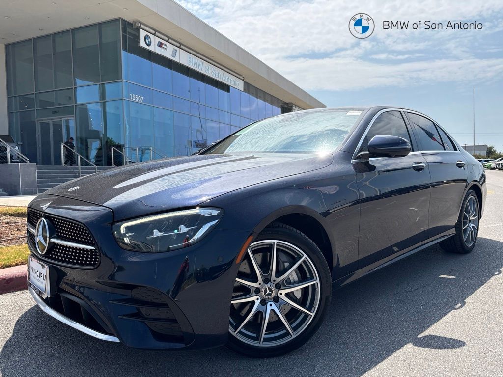 Nautical Blue Metallic 2022 Mercedes-Benz E-Class Sedan All-Wheel Drive 9-Speed Automatic