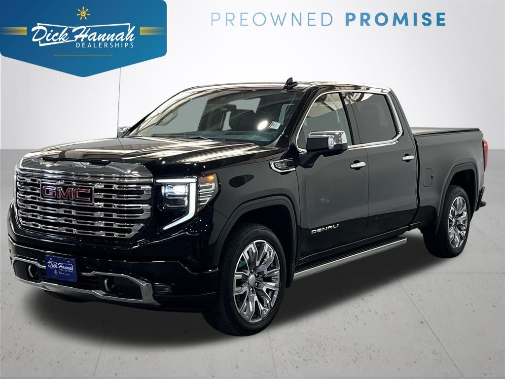 Onyx Black 2023 GMC Sierra 1500 Denali Crew Cab 4WD Pickup Truck Four-Wheel Drive Automatic