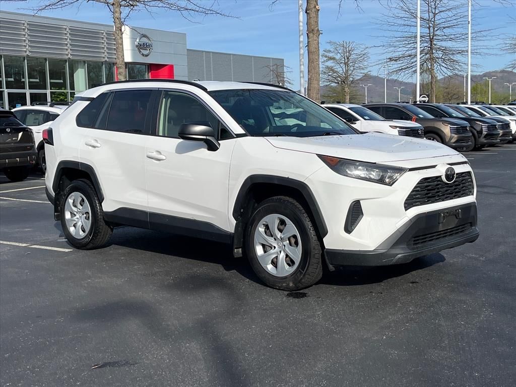 Super White 2019 Toyota RAV4 LE AWD SUV / Crossover All-Wheel Drive 8-Speed Automatic