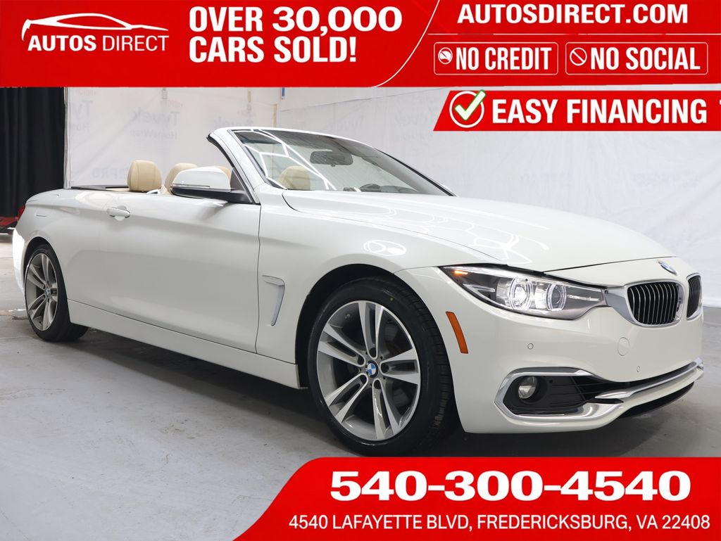 Alpine White 2018 BMW 4 Series Convertible Rear-Wheel Drive 8-Speed Automatic