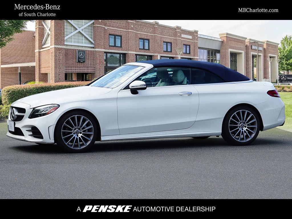 Polar White 2021 Mercedes-Benz C-Class Convertible Rear-Wheel Drive 9-Speed Automatic