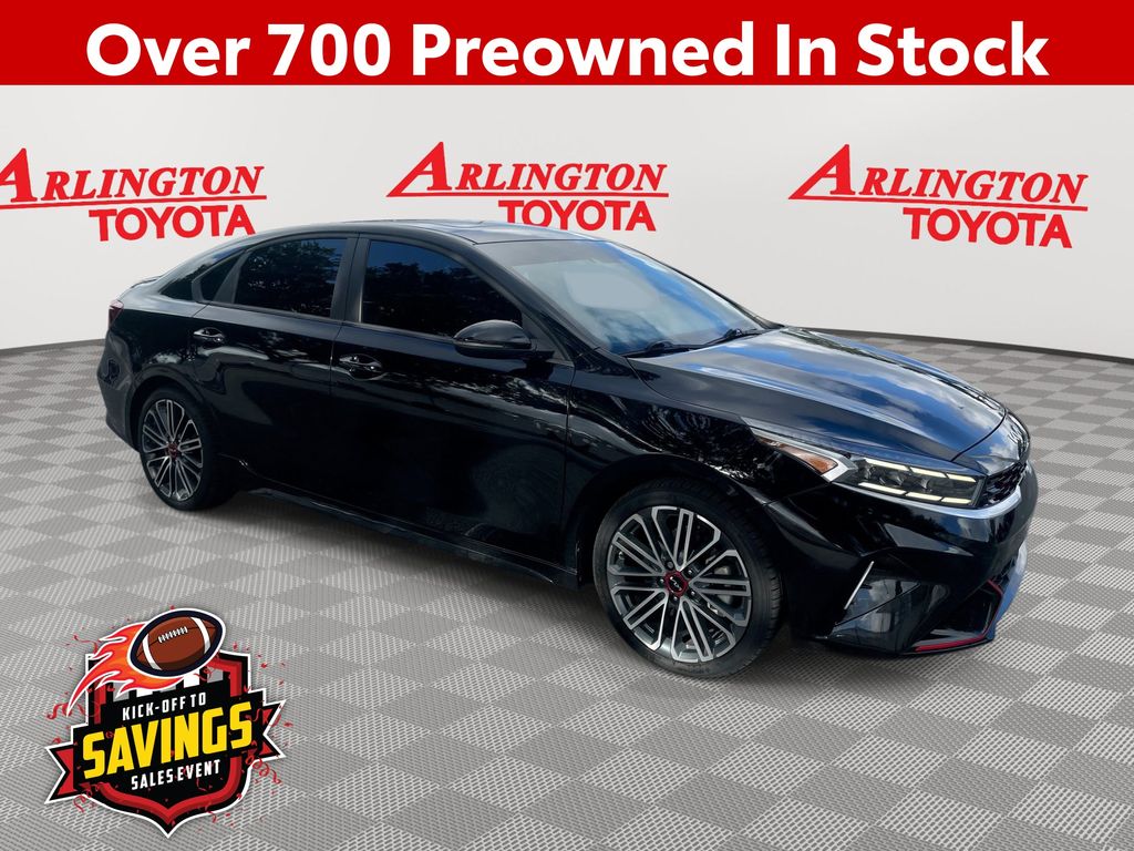 Aurora Black 2023 Kia Forte Sedan Front-Wheel Drive 7-Speed Automatic