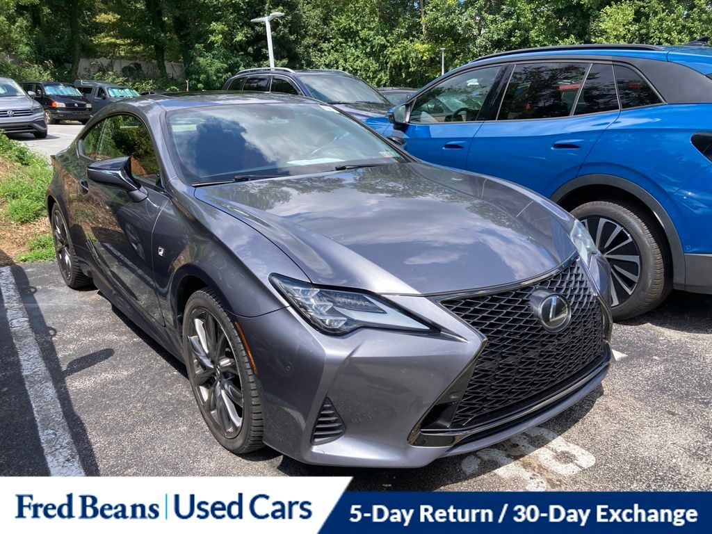 Nebula Gray Pearl 2019 Lexus RC Coupe All-Wheel Drive 6-Speed Automatic