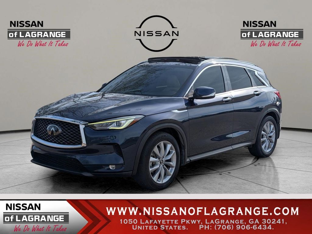 Hermosa Blue 2022 INFINITI QX50 SUV / Crossover Front-Wheel Drive Continuously Variable Transmission