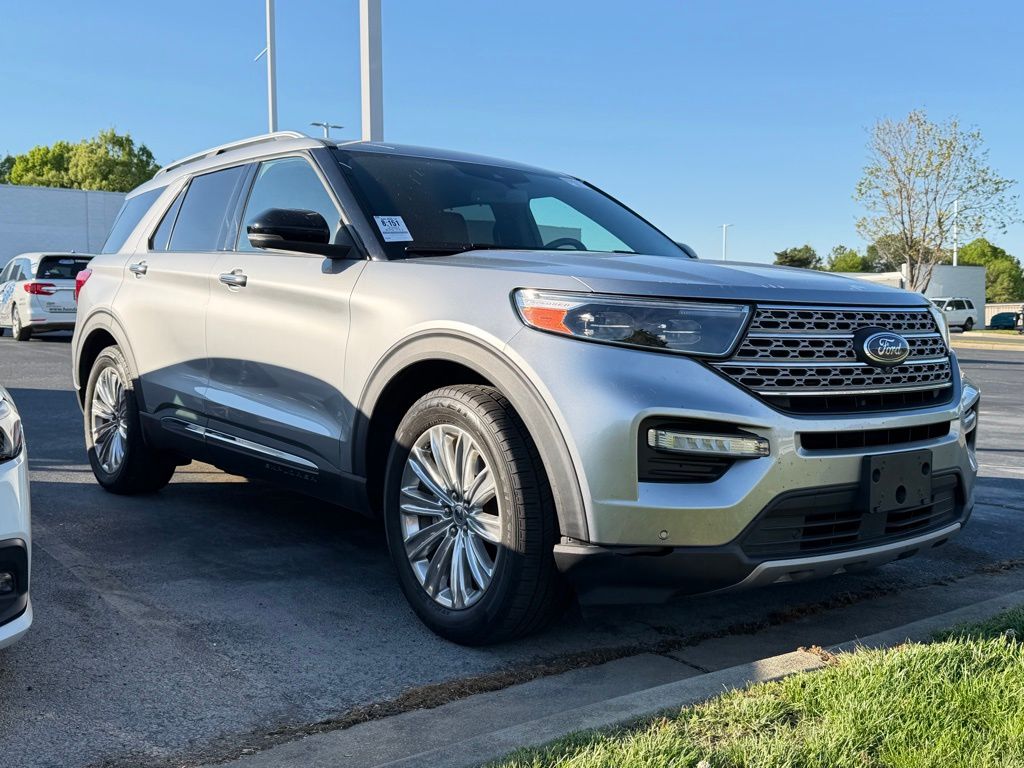 Silver 2020 Ford Explorer Limited RWD SUV / Crossover Rear-Wheel Drive Automatic