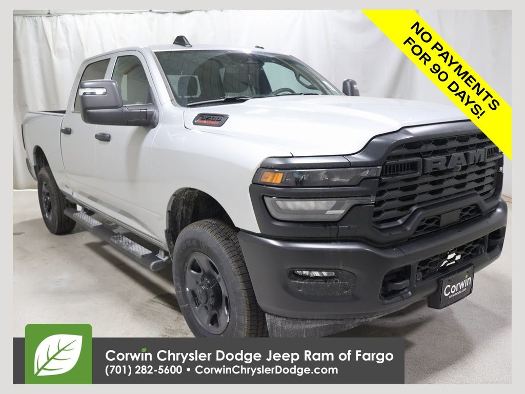Silver Zynith 2026 RAM 3500 Tradesman Crew Cab 4WD Pickup Truck Four-Wheel Drive 8-Speed Automatic