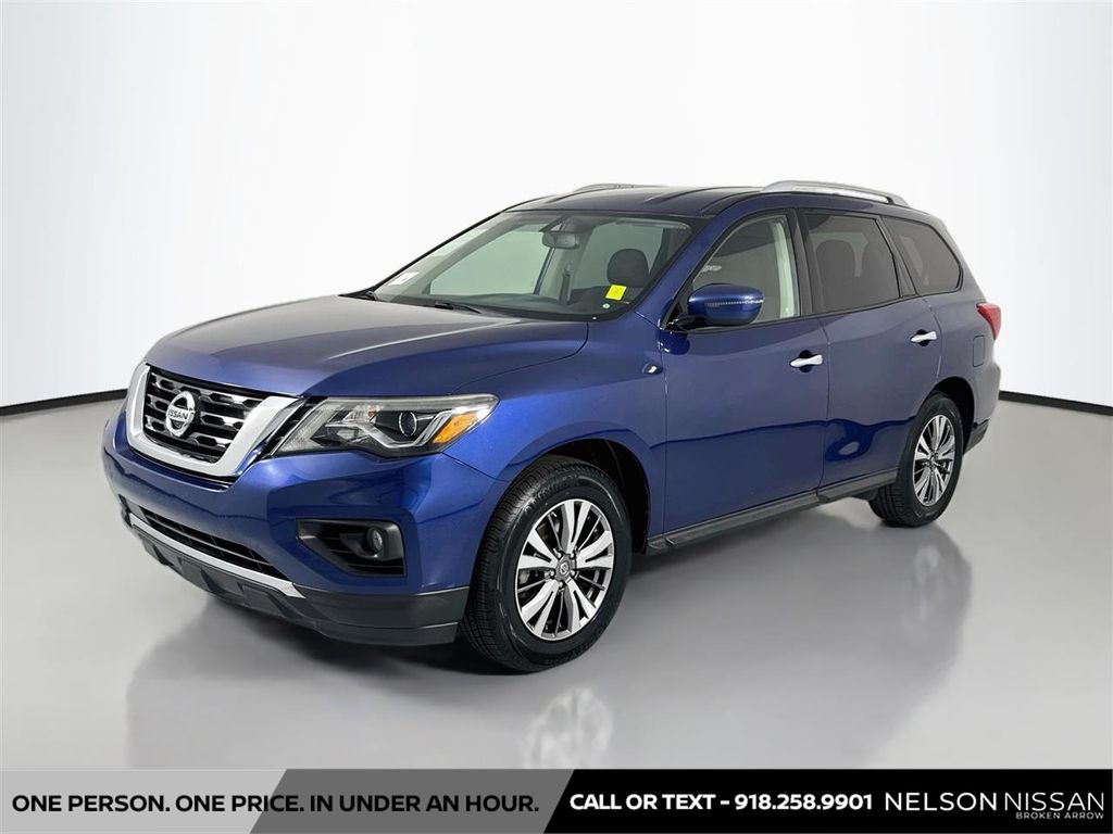 Caspian Blue Metallic 2019 Nissan Pathfinder SUV / Crossover Four-Wheel Drive Continuously Variable Transmission
